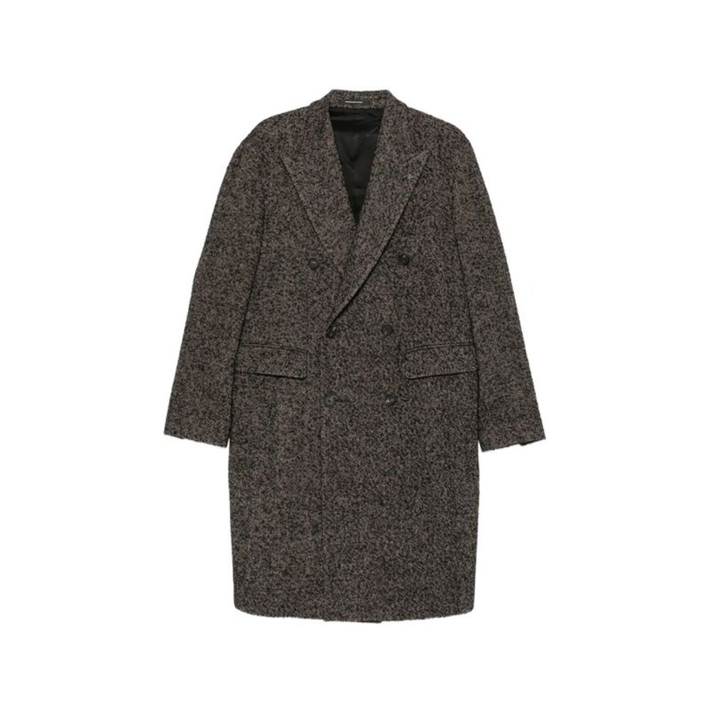 Tagliatore Brown Coats - Double Breasted Coats Men